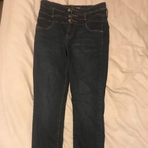 High waist skinny jeans